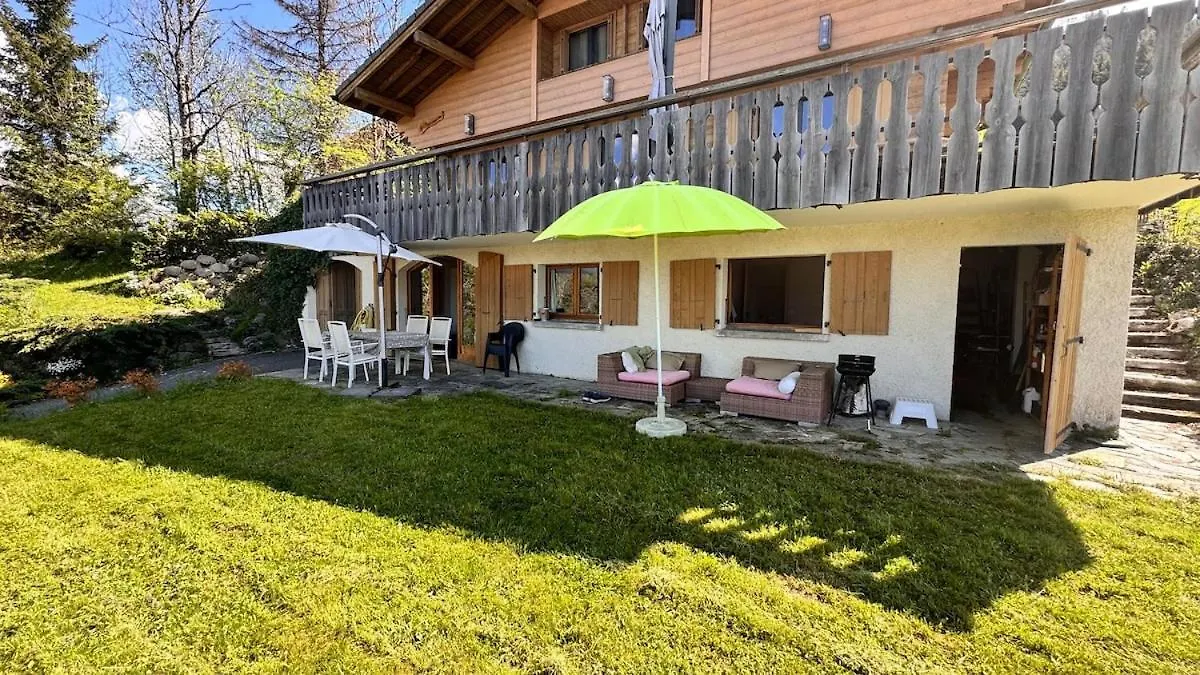 Charmant Appartement Avec Jardin Et Magnifique Vue Saint-Jean-de-Sixt